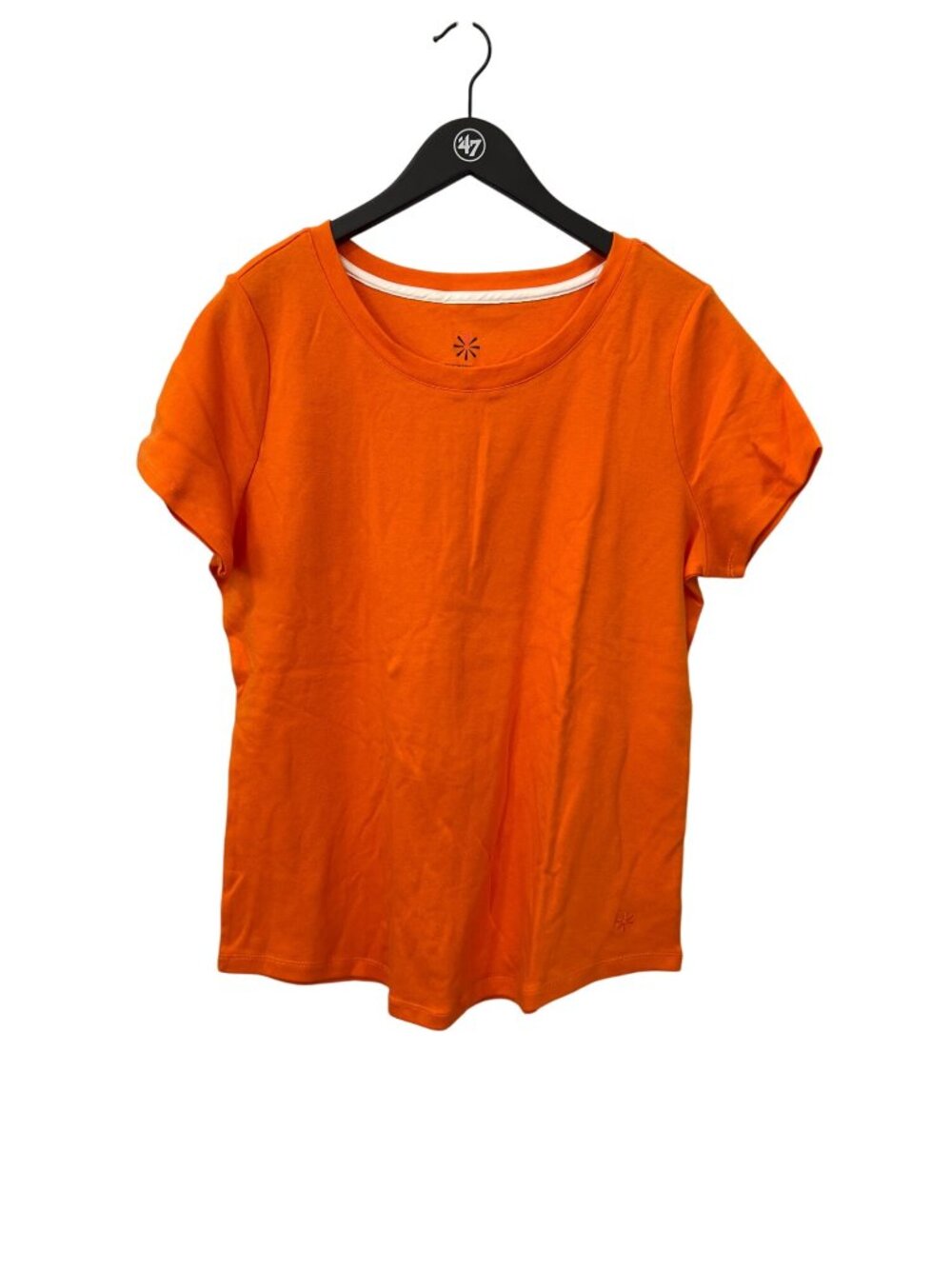 Isaac Mizrahi Live TShirt Large Essentials Crewneck Short Sleeve Orange